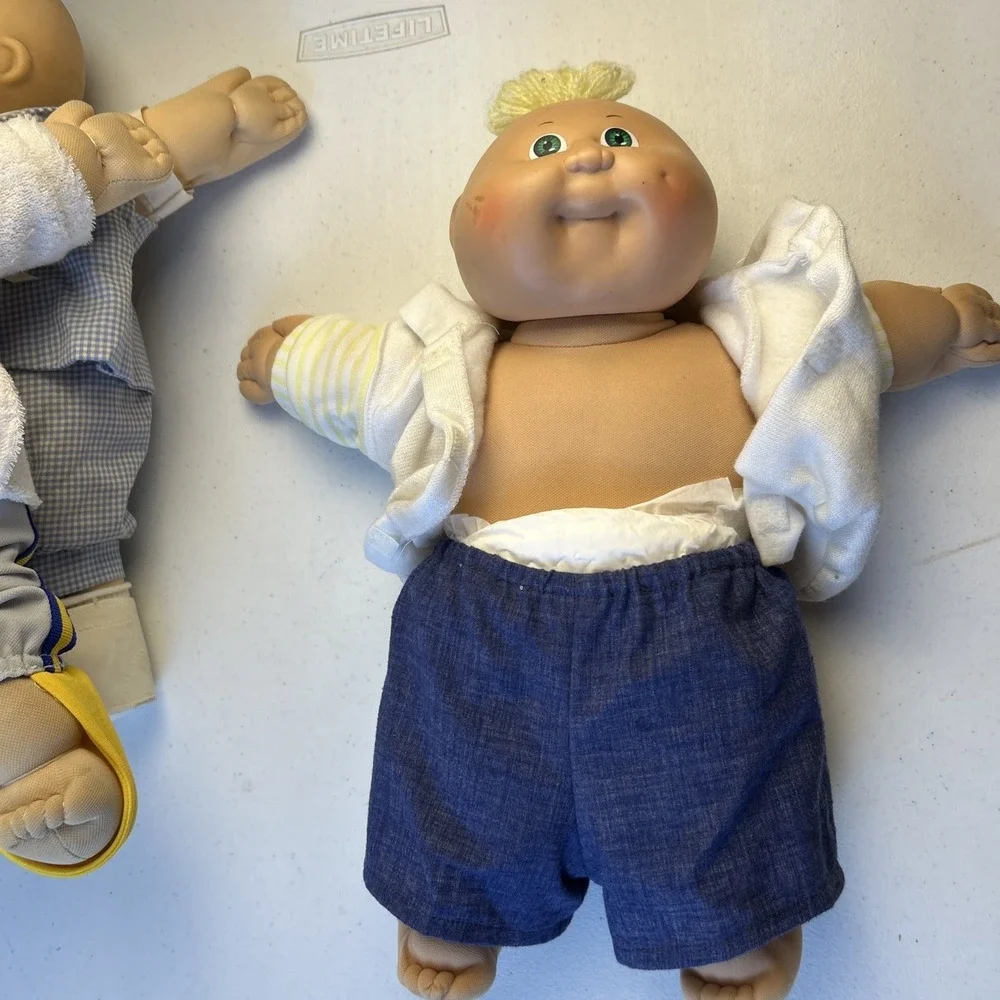Cabbage Patch Kids Bald Baby Boys Xavier Roberts Vintage 80s Lot Of 3